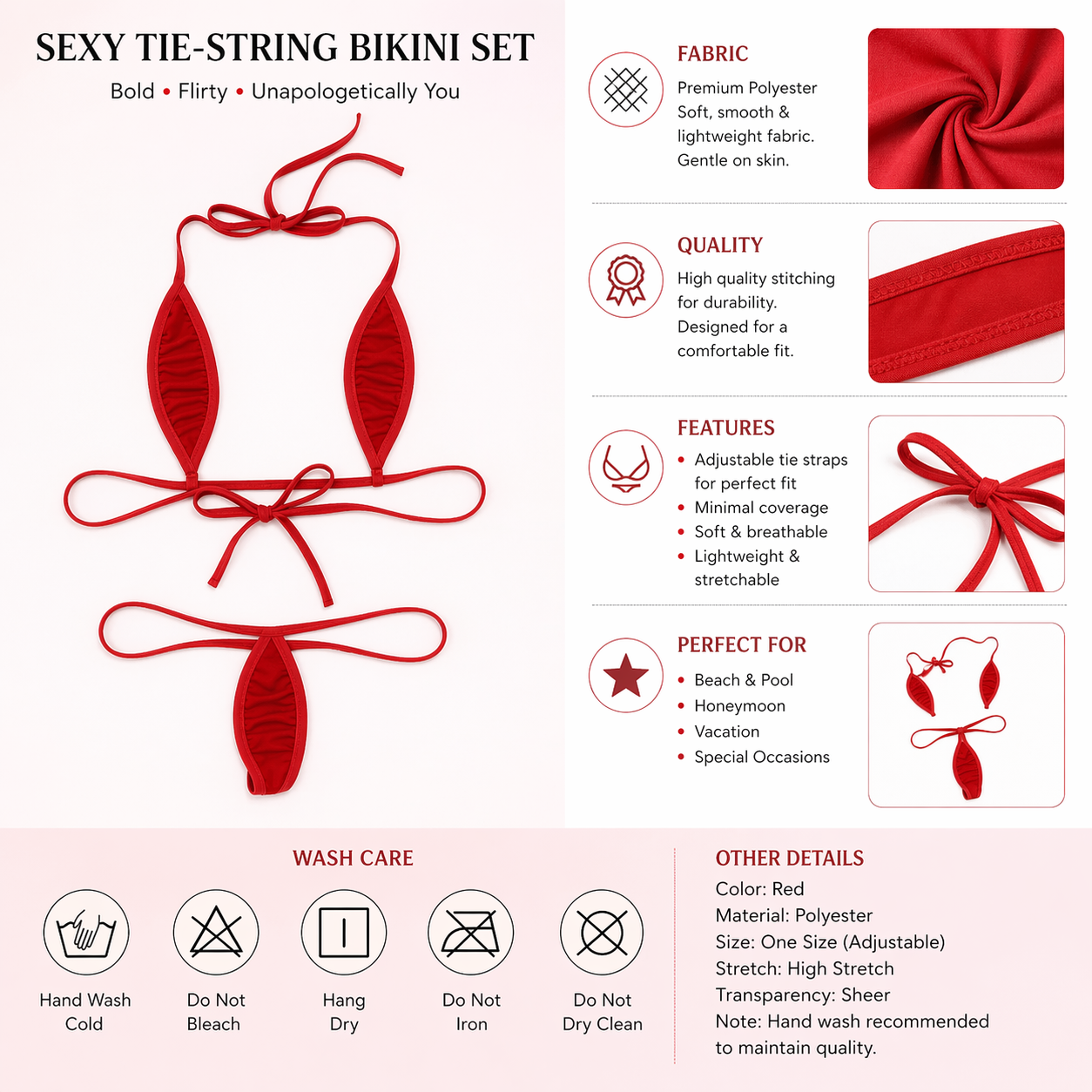 White Micro Bikini for Women