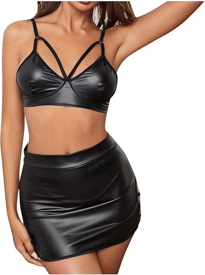 Black Glow Club-Ready Dress For Woman