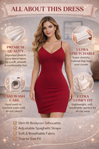 Crimson Elegance Wine Bodycon Dress
