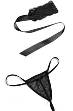 Black Handcuff Babydoll lingerie Set For Women