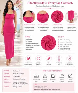 Flairyx Hot Pink Bodycon Dress