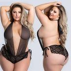 Flairyx Noir 脡clipse Sheer Lingerie Set