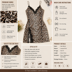 Wild Leopard Lace Slip Dress