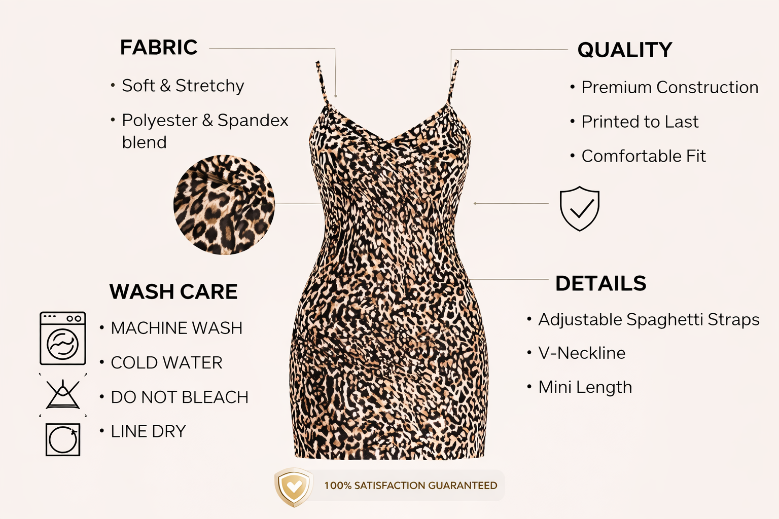 Leopard Print Bodycon Mini Dress