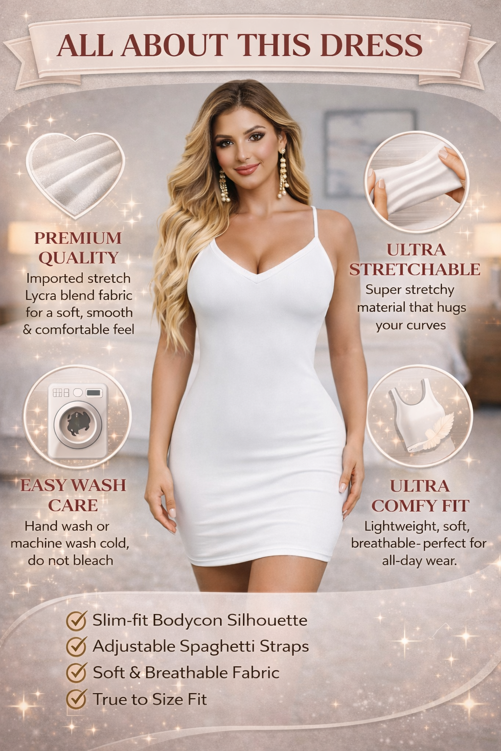 Pearl Grace White Bodycon Dress