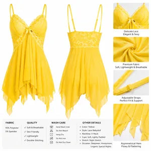 Sunshine Lace Babydoll Nightdress